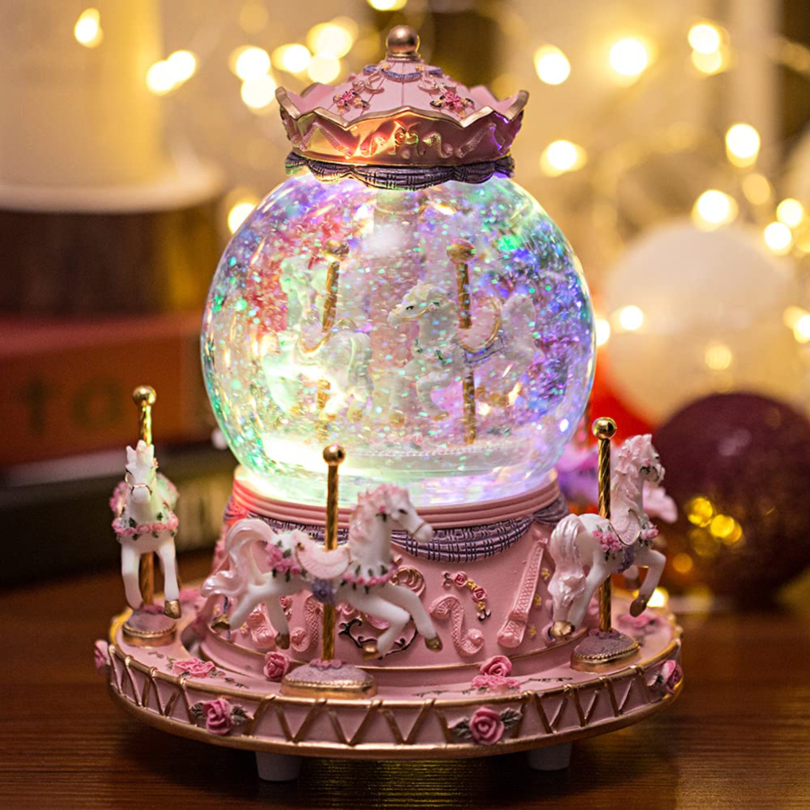 Musical snow globes discount